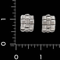 Roberto Coin 18K White Gold Estate Woven Appasionata Earrings