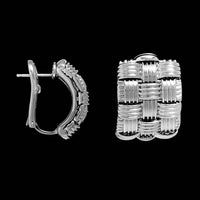 Roberto Coin 18K White Gold Estate Woven Appasionata Earrings