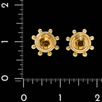 Tiffany &amp; Co. Paloma Picasso 18K Yellow Gold Estate Citrine Earrings