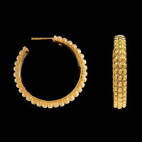 Roberto Coin 18K Yellow Gold Estate Hoop Earrings
