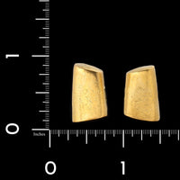 Atelier Janiye 18K Yellow Gold Estate Textured Earrings