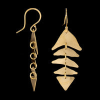 Sarah McGuire 18K Yellow Gold Estate Drop Earrings