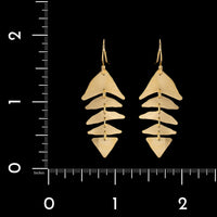 Sarah McGuire 18K Yellow Gold Estate Drop Earrings