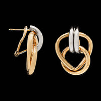 14K Yellow Gold Estate Knot Earrings