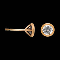 Kimberly Collins 18K Rose Gold Estate Lavender Spinel Stud Earrings