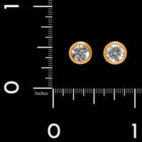 Kimberly Collins 18K Rose Gold Estate Lavender Spinel Stud Earrings