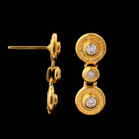 Gurhan 22K Yellow Gold Estate Diamond Earrings