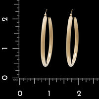 14K Yellow Gold Estate Hoop Earrings