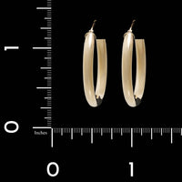14K Yellow Gold Estate Hoop Earrings