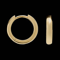 14K Yellow Gold Hinged Hoop Earrings