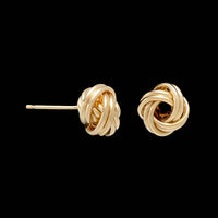 14K Yellow Gold Estate Knot Earrings