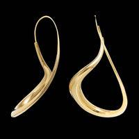 Michael Good 18K Yellow Gold Estate Large Figure Eight Anticlastic Earrings