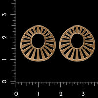 Jack Vartanian 18K Yellow Gold Estate Circular Earrings