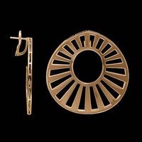 Jack Vartanian 18K Yellow Gold Estate Circular Earrings