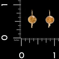 Eve 14K Yellow Gold Estate Zircon Earrings