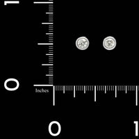 14K White Gold Estate Diamond Studs