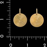 Ilias Lalounis 18K Yellow Gold Helen of Troy Disc Earrings