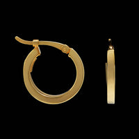 Charles Garnier 18K Yellow Gold Estate Hoop Earrings