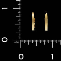 Charles Garnier 18K Yellow Gold Estate Hoop Earrings