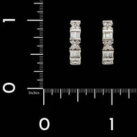 14K White Gold Estate Diamond Earrings