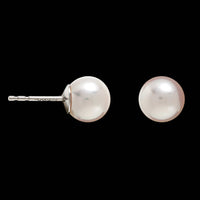 Mikimoto 18K Yellow Gold Estate Akoya Cultured Pearl Stud Earrings