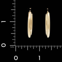 14K Yellow Gold Estate Hoop Earrings