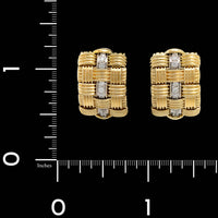 Roberto Coin 18K Two-tone Gold Estate Diamond Appassionata Earrings