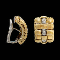 Roberto Coin 18K Two-tone Gold Estate Diamond Appassionata Earrings