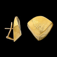 Atelier Janiye 18K Yellow Gold Textured Earrings