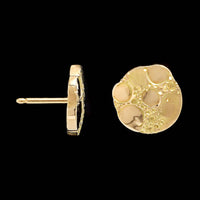 18K Yellow Gold Estate Circle Earrings