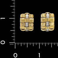 Roberto Coin 18K Two-tone Gold Estate Diamond Appassionata Earrings