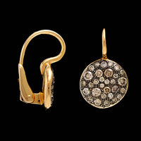 Pomellato 18K Rose Gold Estate Diamond Sabbia Earrings