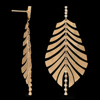 Hueb 18K Rose Gold Estate Bahia Curva Daimond Earrings