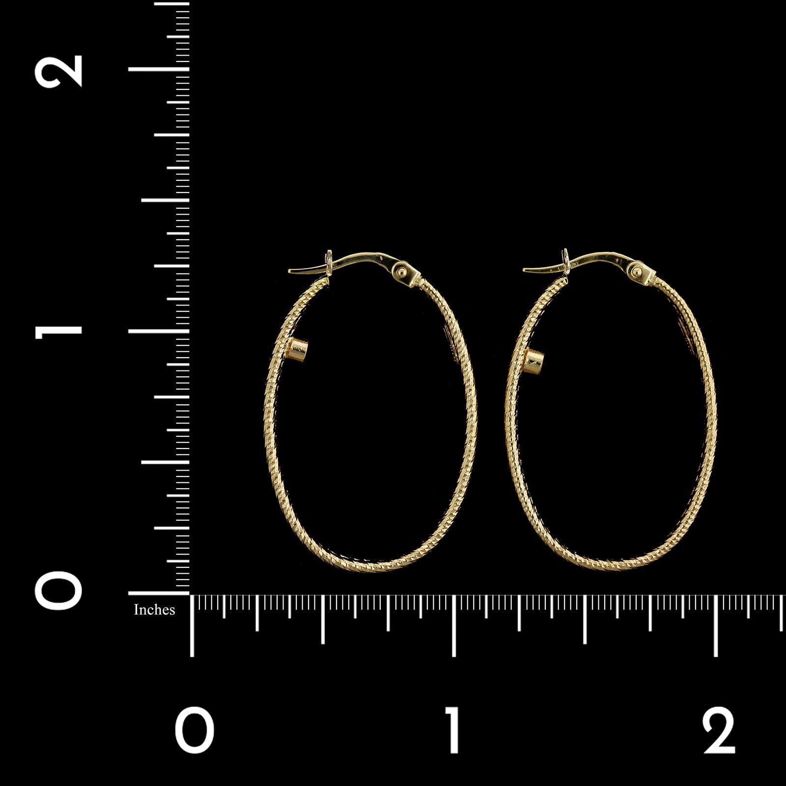 Roberto Coin 18K Yellow Gold Estate Oval Hoop Earrings