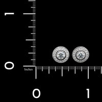Cartier 18K White Gold Estate Diamond D'Amour Earrings