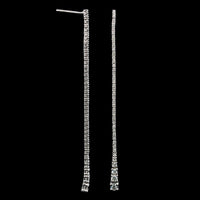 14K White Gold Estate Diamond Earrings