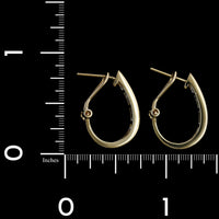 14K Yellow Gold Estate Diamond Earrings
