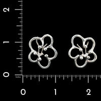 Angela Cummings Sterling Silver Estate Flower Earrings