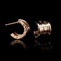 Bulgari 18K Rose Gold Estate B.Zero1 Hoop Earrings