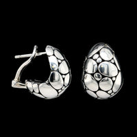 John Hardy Sterling Silver Estate Kali Buddha Belly Earrings