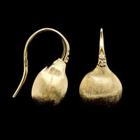 Marco Bicego 18K Yellow Gold Estate Diamond Africa Drop Earrings