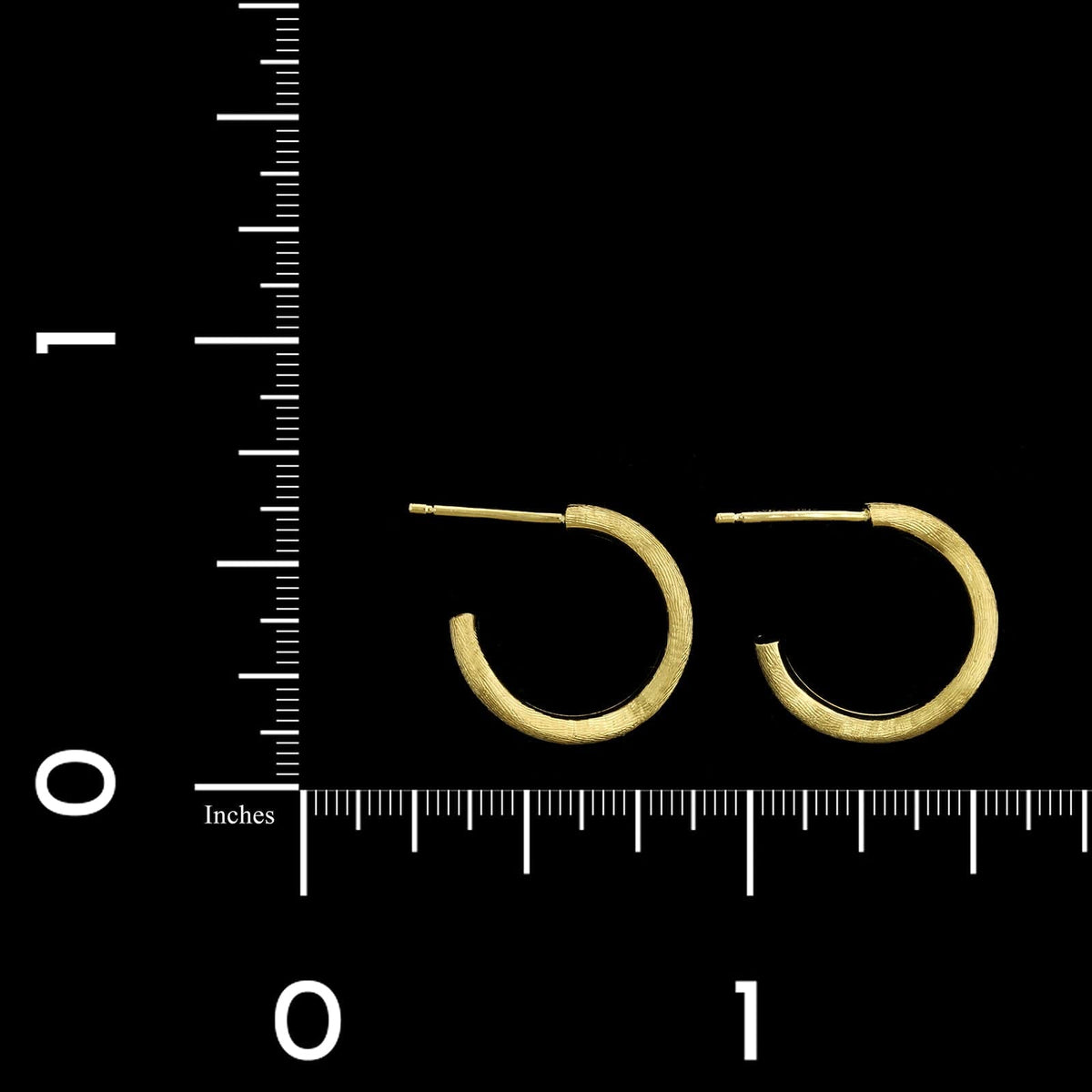 Marco Bicego 18K Yellow Gold Estate Delicati Hoop Earrings