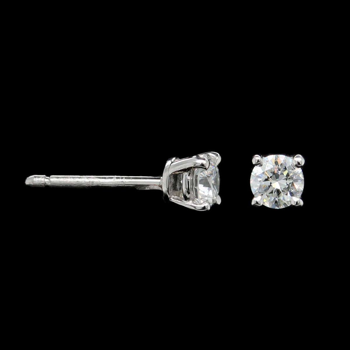 Tiffany & Co. Platinum Estate Diamond Stud Earrings