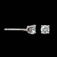 Tiffany & Co. Platinum Estate Diamond Stud Earrings