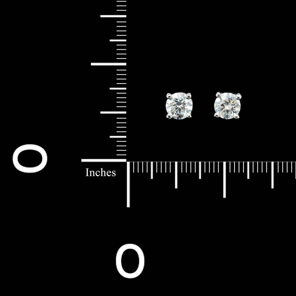 Tiffany & Co. Platinum Estate Diamond Stud Earrings