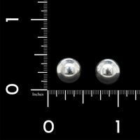 Tiffany & Co. Sterling Silver Estate Handwear Ball Stud Earrings