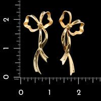 Tiffany & Co. 18K Yellow Gold Estate Bow Earrings
