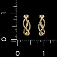 Roberto Coin 18K Yellow Gold Estate Barocco Hoop Earrings