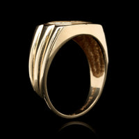 14K Yellow Gold Estate Tiger's Eye Ring