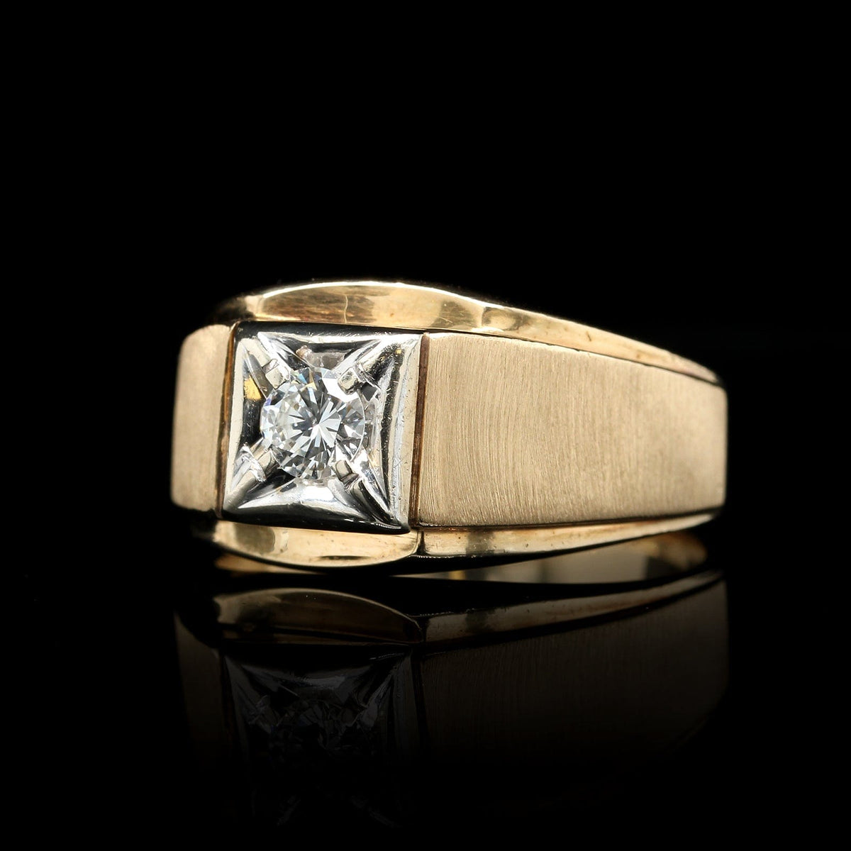 14K Two-tone Estate Diamond Ring – Long's Jewelers